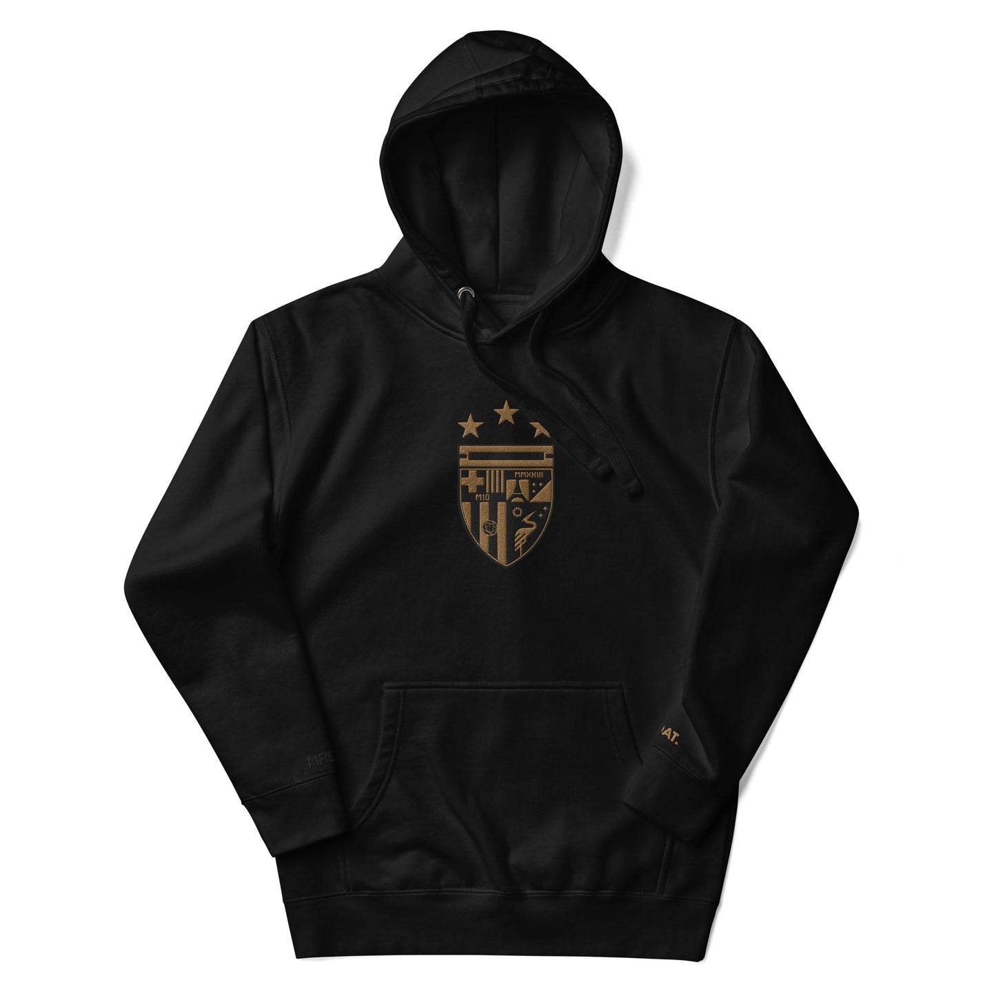 MAESTR10 Premium Hoodie | Champion's Crest / Black