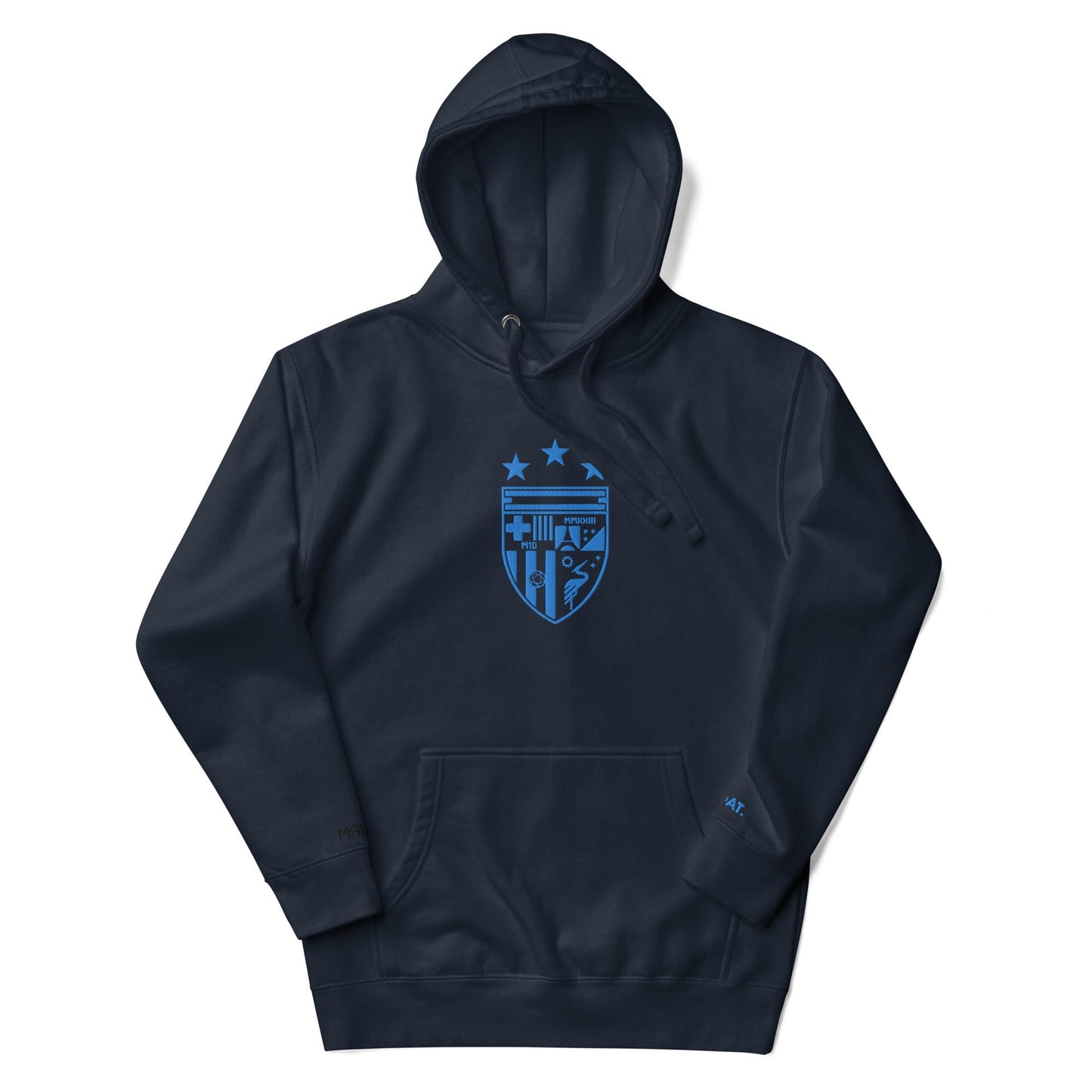 MAESTR10 Crest Premium Hoodie | Selección Alt | Navy