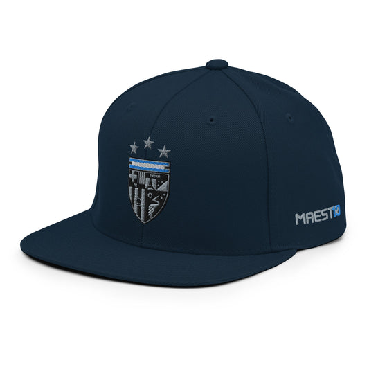 MAESTR10 Crest Premium Snapback | Selección | Navy