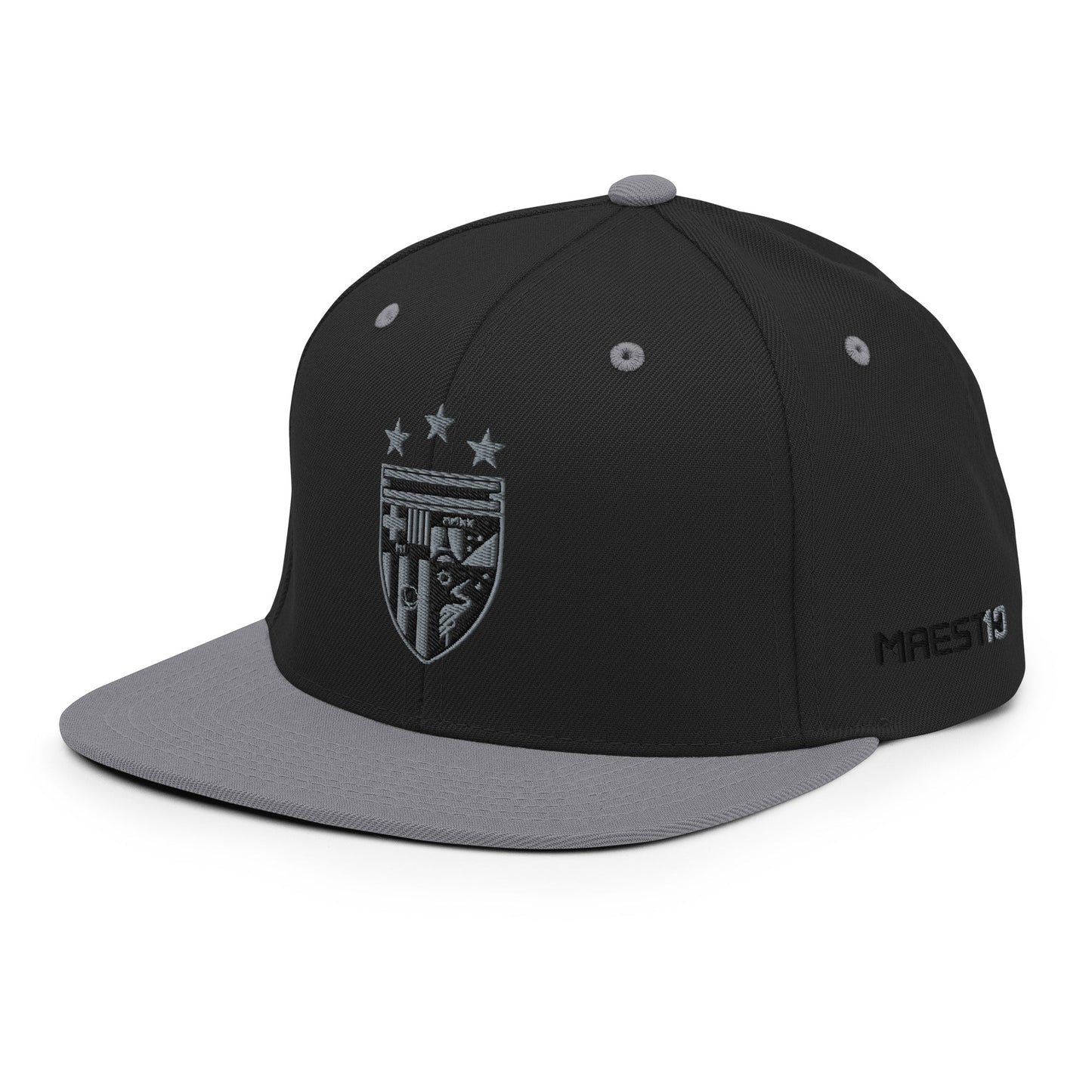 MAESTR10 Crest Premium Snapback | Stealth | Black/Carbon