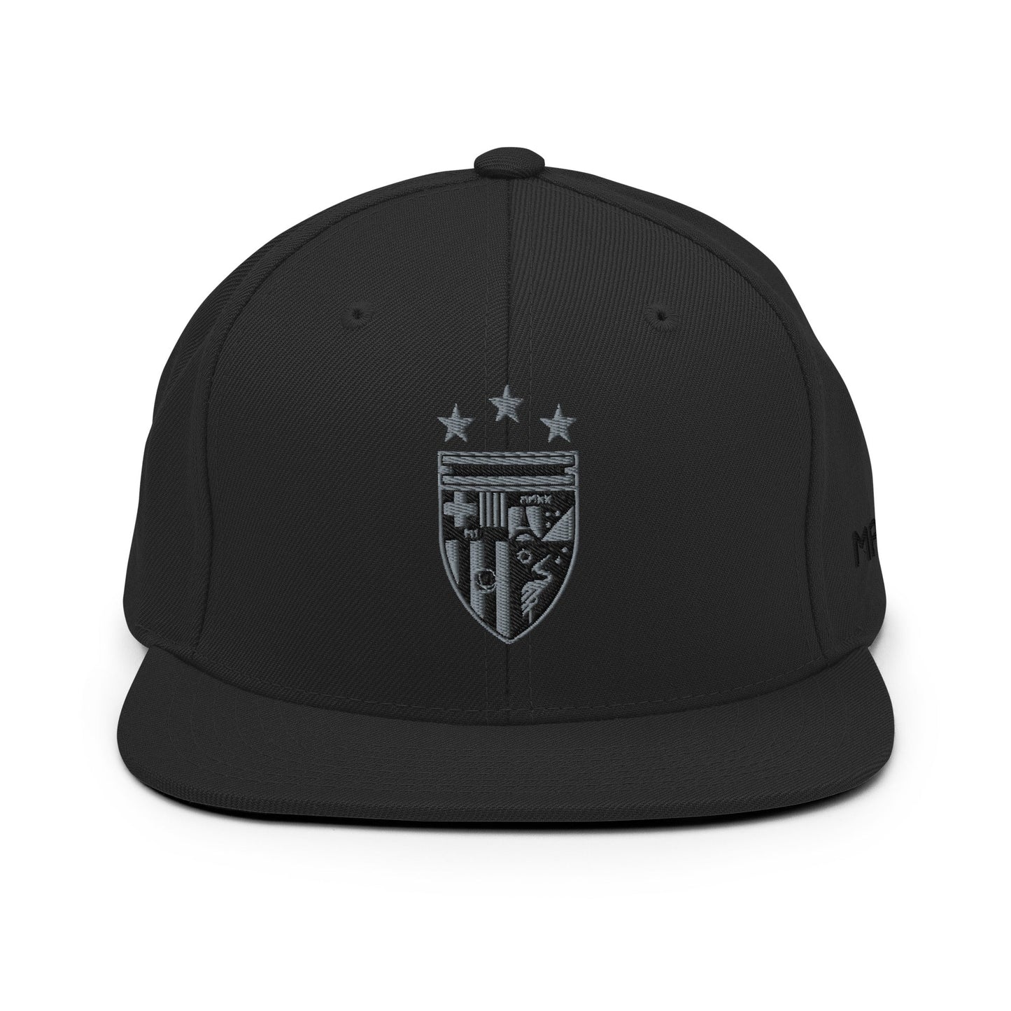 MAESTR10 Crest Premium Snapback | Stealth | Black