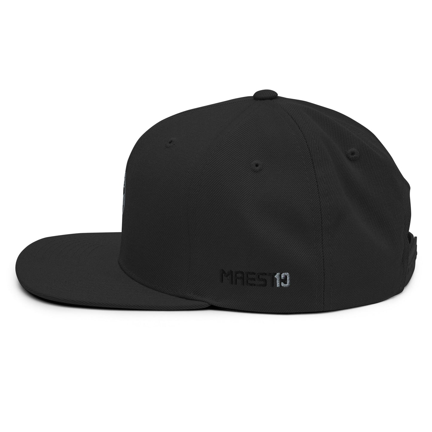 MAESTR10 Crest Premium Snapback | Stealth | Black